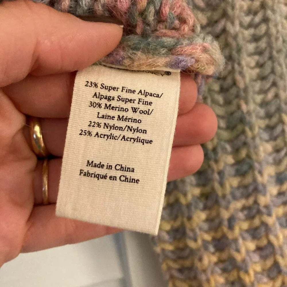 LoveShackFancy Yumi Rainbow Ruffle Sweater Pullover - Picture 12 of 13